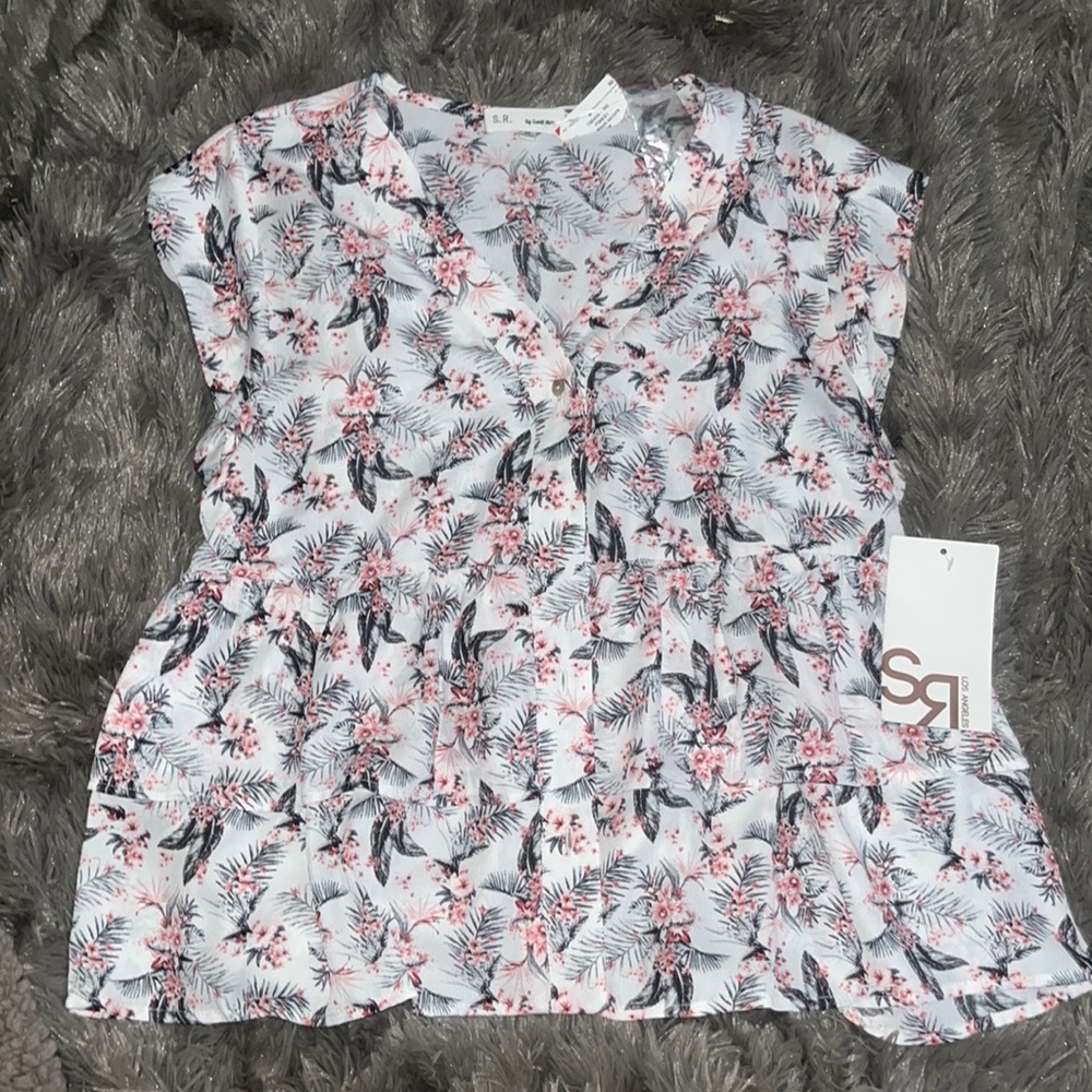 Button up baby doll top
